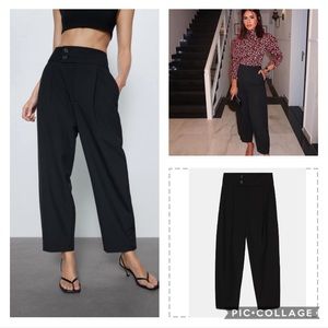 ZARA pleated pants bloggers favorite